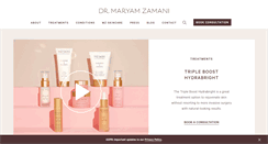 Desktop Screenshot of drmaryamzamani.com